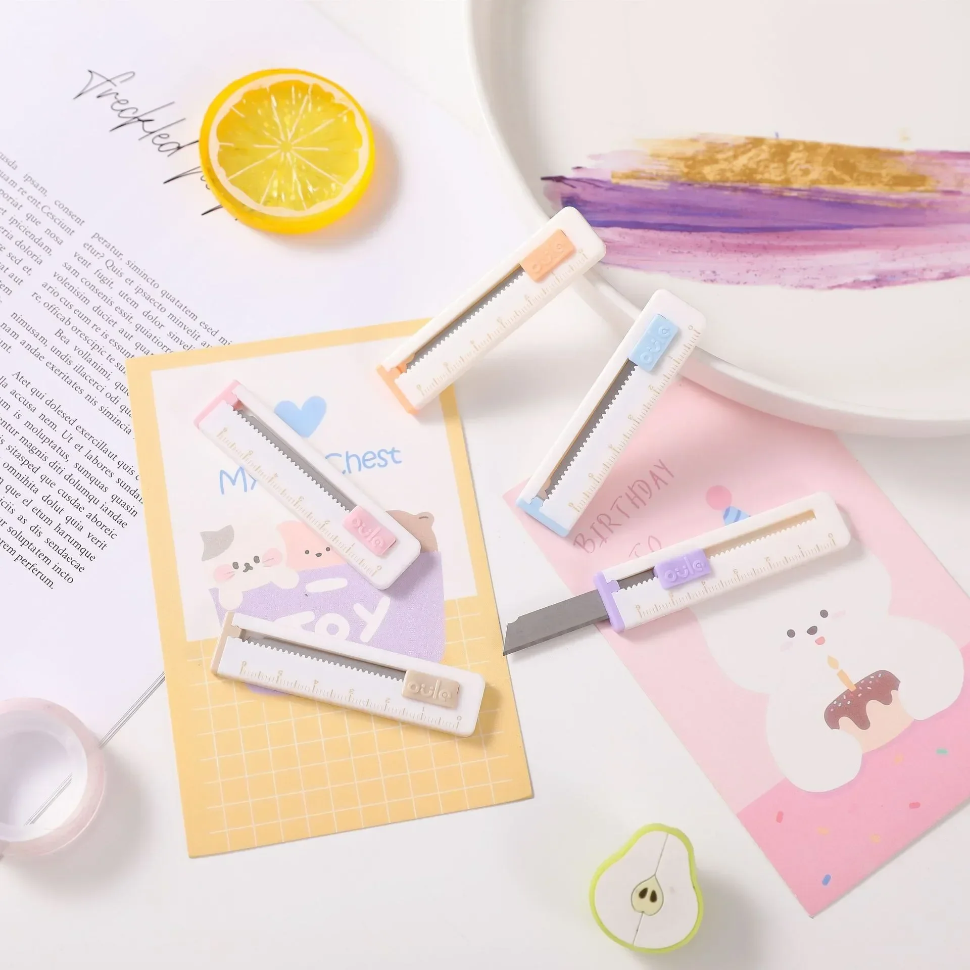 Mini Portable Retractable Paper Cutter Box Opener Utility Knife box cutter,utility knife,paper cutting knife,cutting knife,paper cutter,art knife,box opener