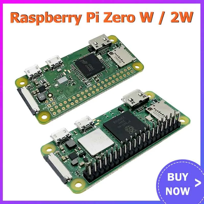 Raspberry Pi Development Board Zero 2W / Zero W / WH WIFI Bluetooth with 1GHz CPU 512MB RAM