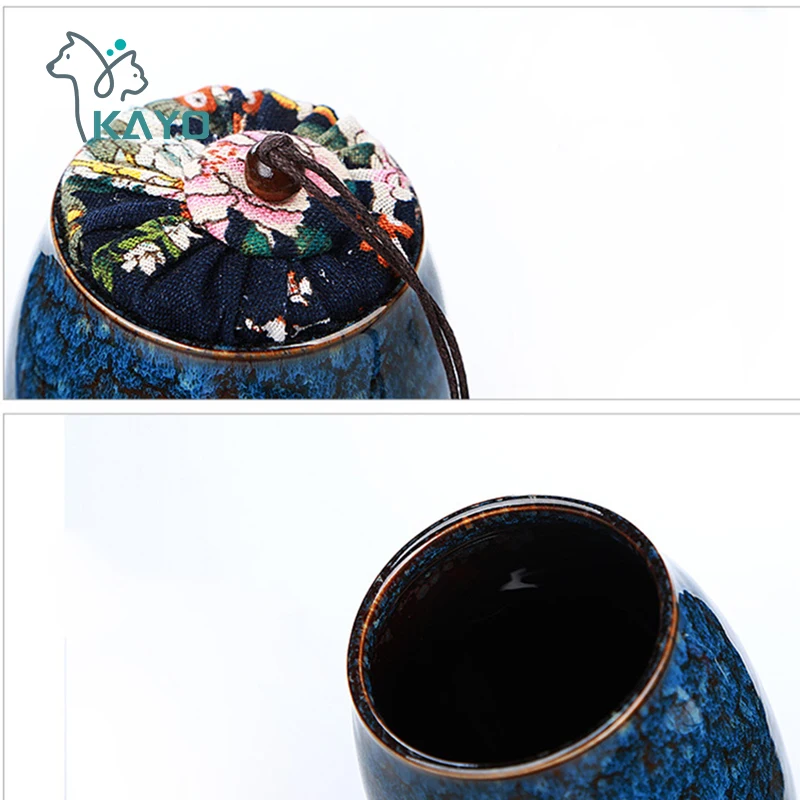 Cremation Urn with Lid Pet Cat Dog Memorial Keepsake Ashes Container Jar Supplies For Dog Cat Bird urn