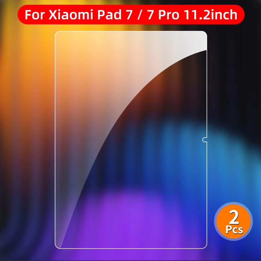 Premium Glass Screen Protector for Tablets - 2-Piece Set, 9H Hardness, Protective Film