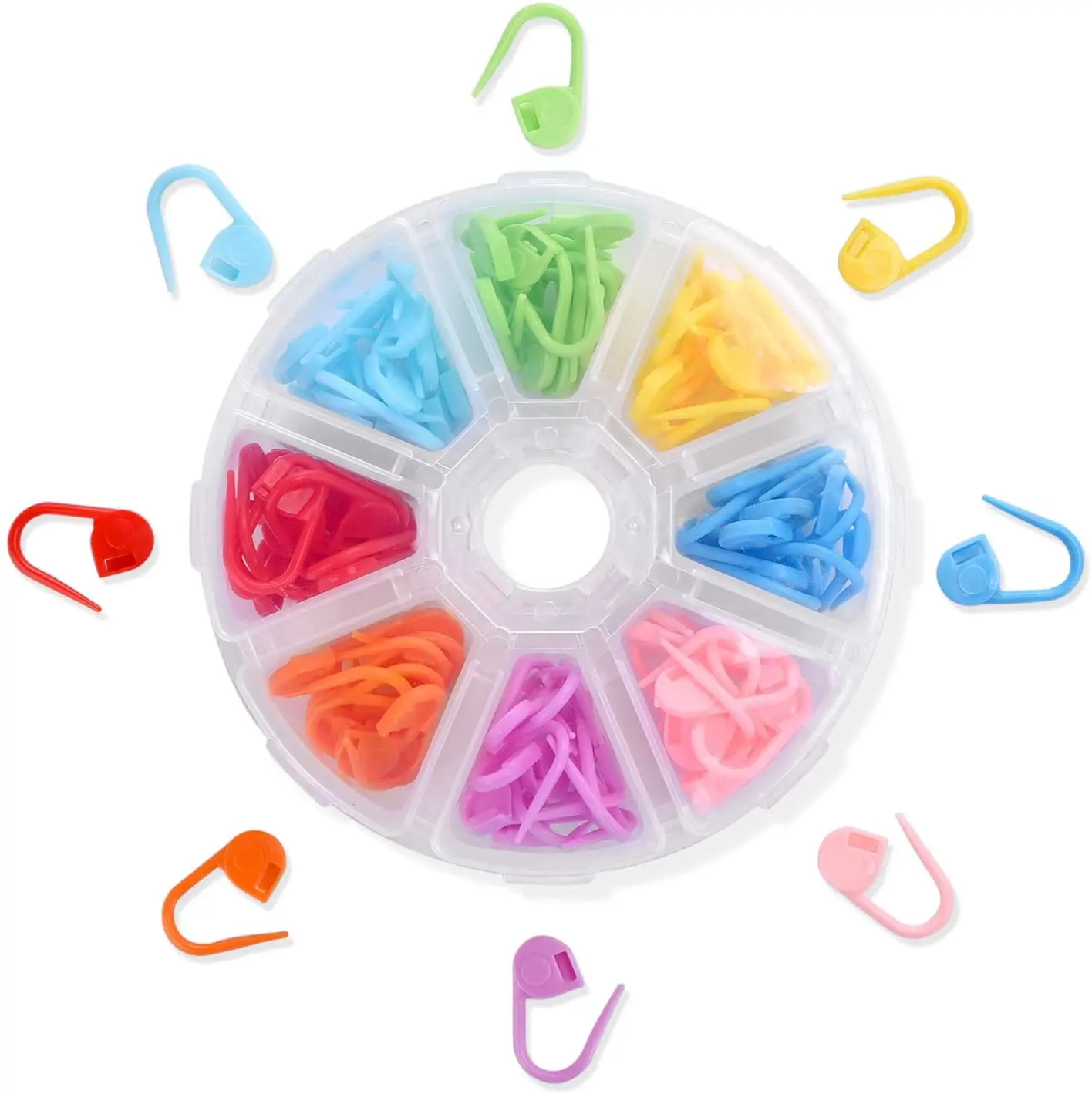 104PCSColorfulKnittingMarkersCrochetMarkersLockingStitch