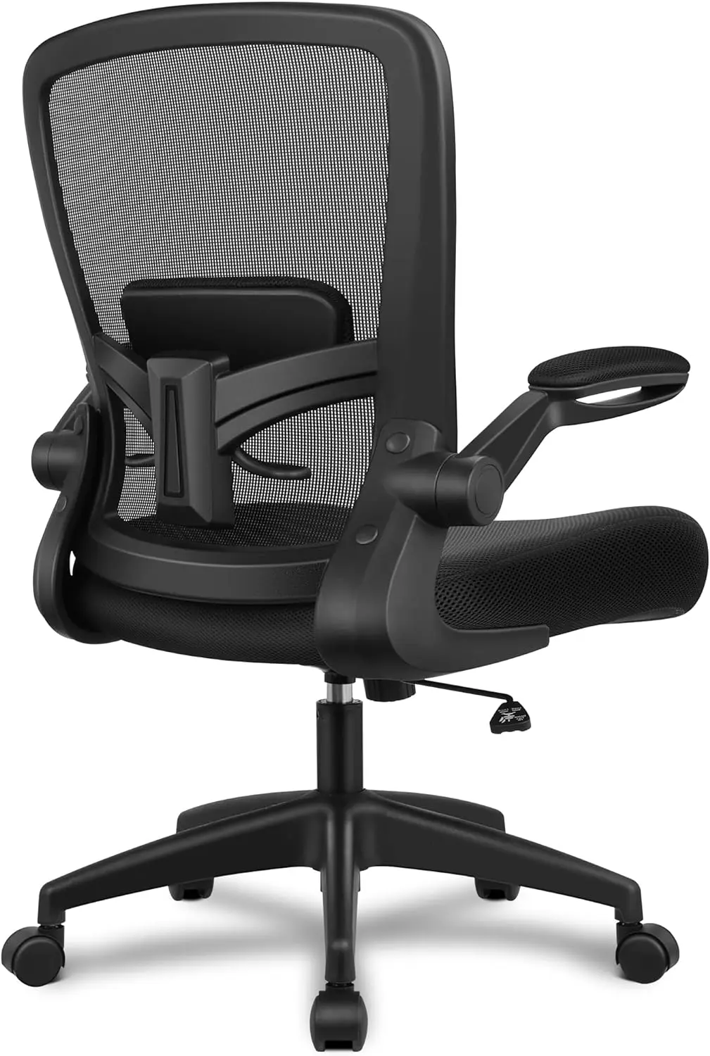 

Ergonomic Office Chair with Adjustable High Back, Breathable Mesh, Lumbar Support, Flip-up Armrests