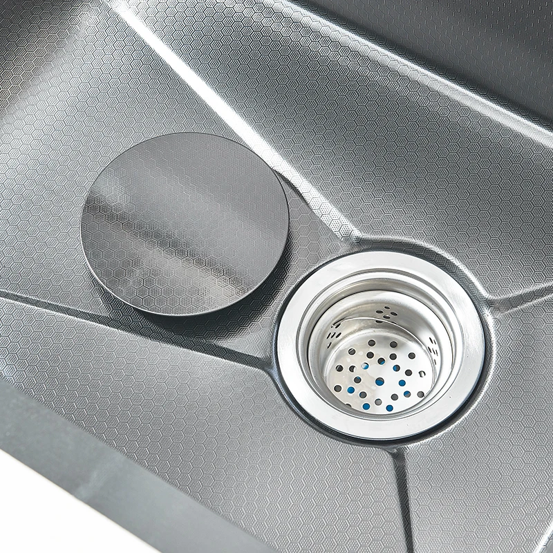 304 Stainless Steel Kitchen Waterfall Large Single Sink Dish Basin Sink With Multifunction Faucet And Pure FaucetCup Disher 6