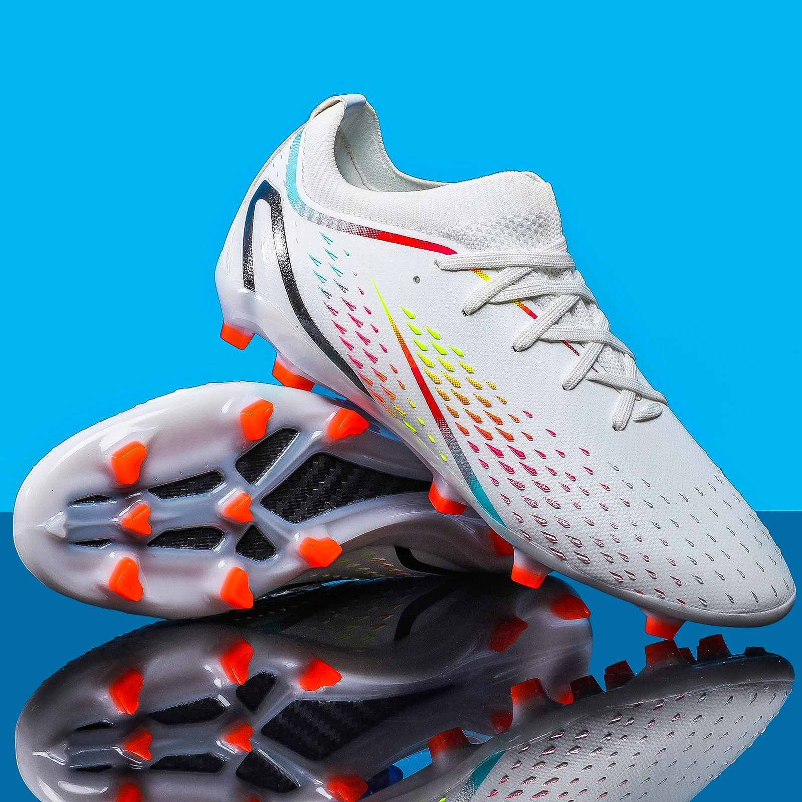2023 New Original Soccer Boots Soccer Cleats For Men High TF/AG Soccer Shoes Indoor Futsal Sports Outdoors Soccer Boots Children