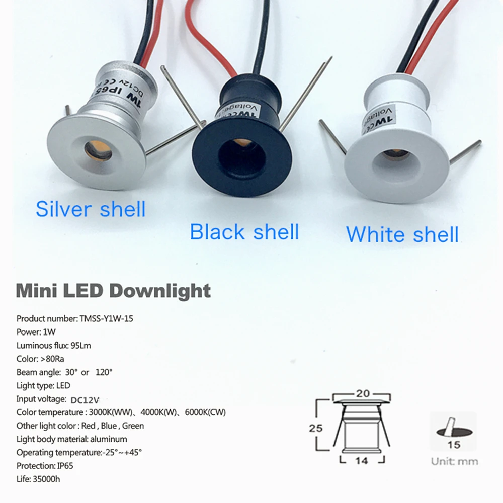 IP65 Mini Downlight LED 12V DIY Spotlight with Remote Control Dimmable  Kitchen Cabinet Light 1W Recessed Spot Ceiling Lighting - AliExpress