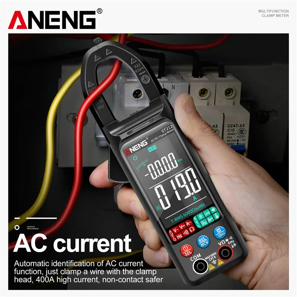 Digital Multimeter ANENG ST212 6000 Counts DC/AC Current 400A Amp Large Color Screen Voltage Tester