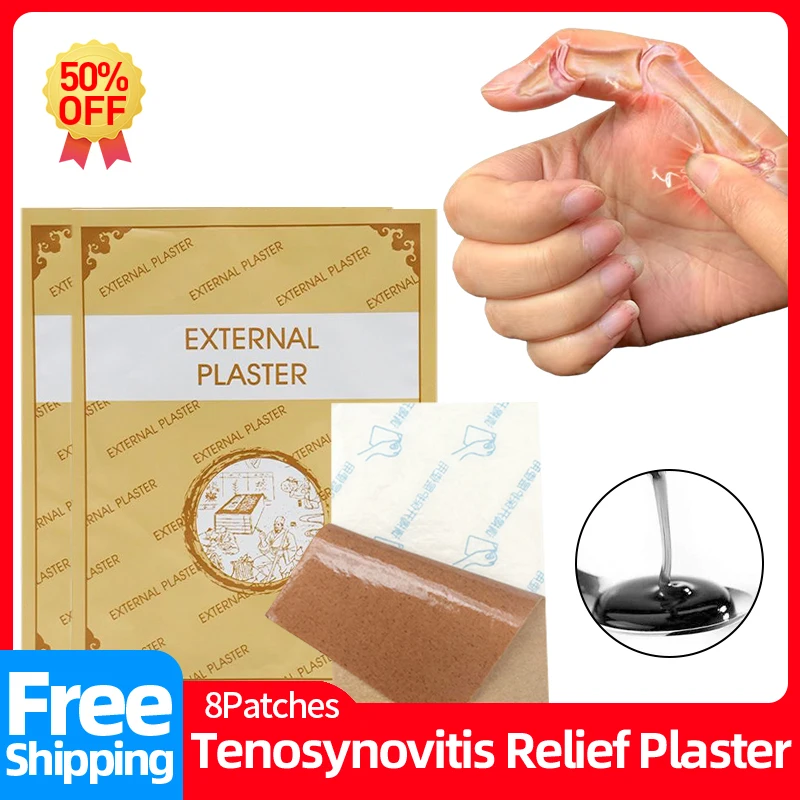 

Tendon Sheath Herbal Patch 8patches/2bags Tendonitis Finger Care Joint Pain Treatment Tenosynovitis Therapy Chinese Medicine