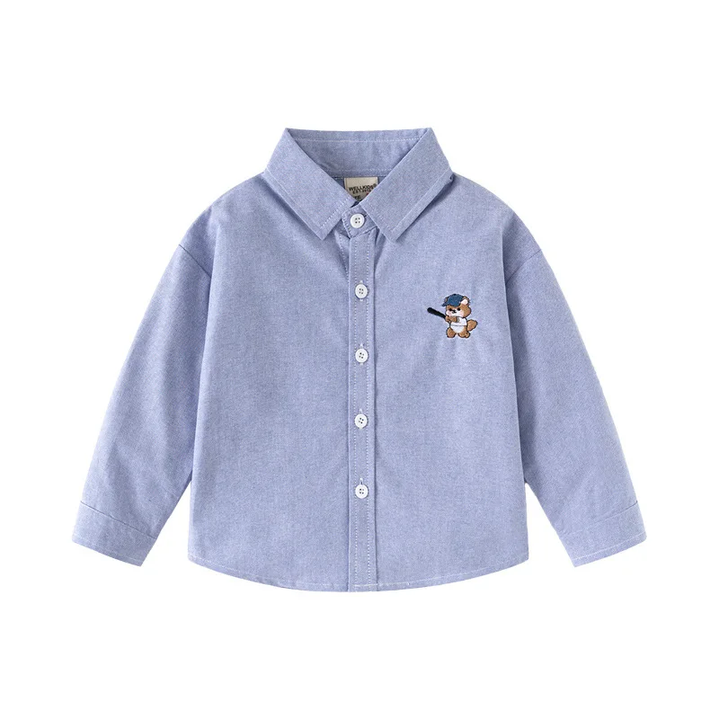 Striped Boys Toddler Kids Shirts Cute Bear Tops Spring Summer Children's Clothes