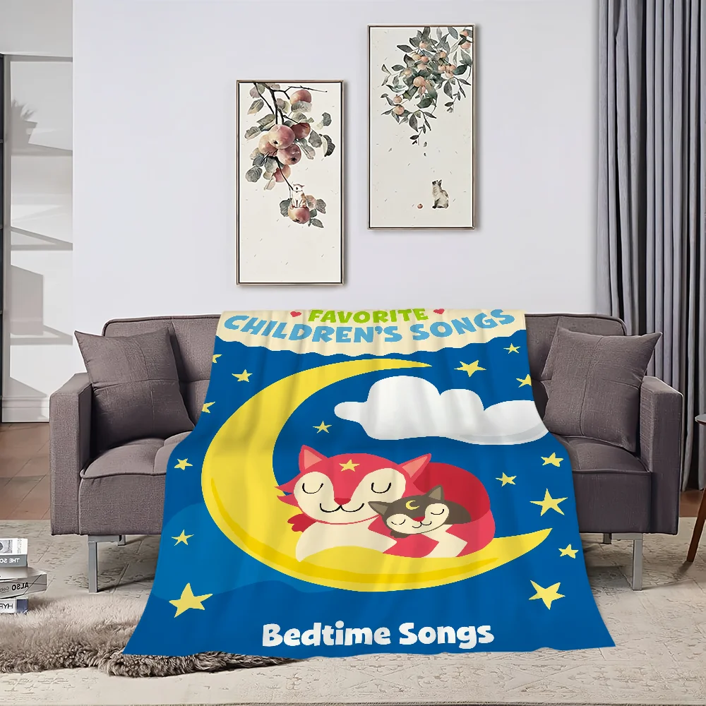 cute Skin friendly comfort lullabies warm soft plush spanish blanket suitable sofa Bedtime Tonie living Song room office bedroom 3