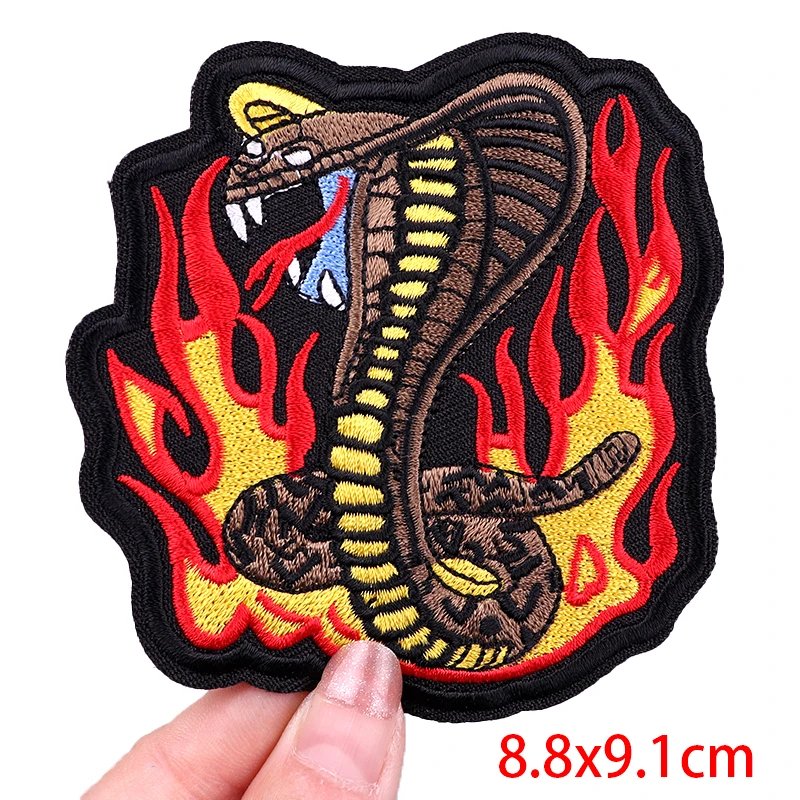 DIY Abzeichen Auf Rucksack Motorrad Biker Eisen Auf Stickerei Patches Für Kleidung Aufkleber Punk Patches Auf Kleidung Streifen Applique – Detail 9
