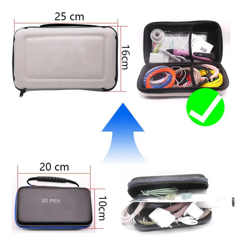 3D Pen 3D Printing Pen 100m PLA Filament 1.75mm DIY Pen With Case Kids Educational Toys Gift