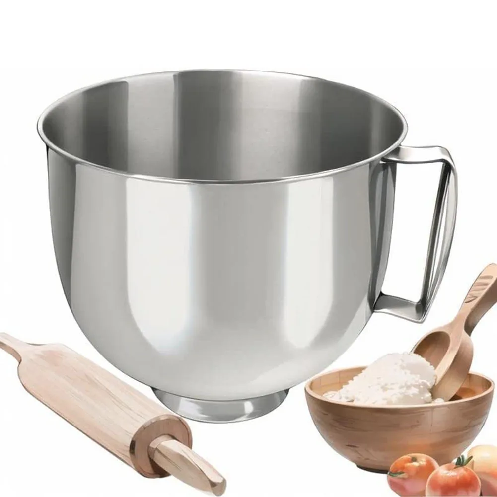 Stainless Steel Mixing Bowl For Kitchenaid 4.5QT And 5 QT Title Head Stand  Mixer Kitchen Accessories Chef Mixer Specialty Tools - AliExpress