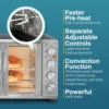 Elite Gourmet -French Door 47.5Qt, 18-Slice Convection Oven 4-Control Knobs, Bake Broil Toast Rotisserie Keep Warm, Inc 5