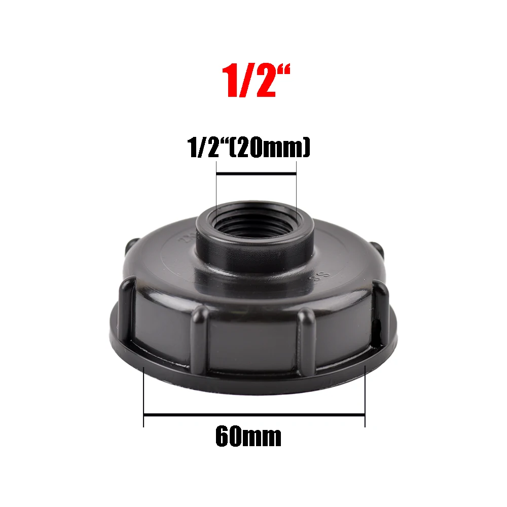 Female Thread IBC Tank Adapter S60 Water Tap Connector Valve Replacement Fitting Garden Irrigation Tool 1/2" 3/4" 1" 1PCS