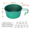 TiTo Titanium Sierra Bowl 500ml with Handle Dinner Food Container Camping Pot Tableware for Outdoor Hiking Backpacking Picnic 3
