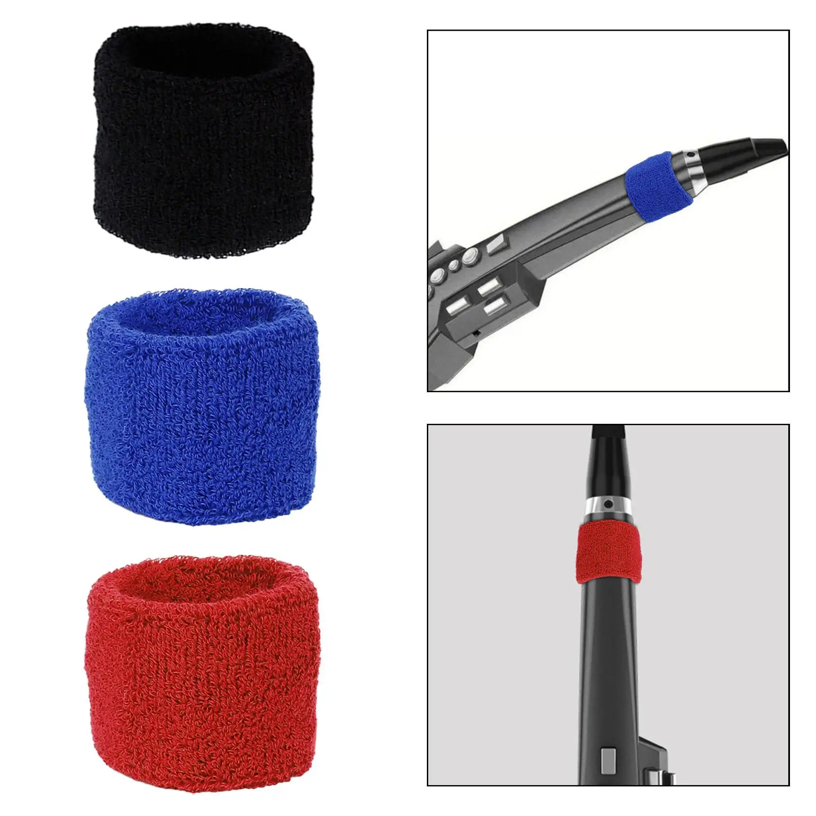 Mini Saxophone Absorbent Loop Cotton Band Portable Musical Instrument for