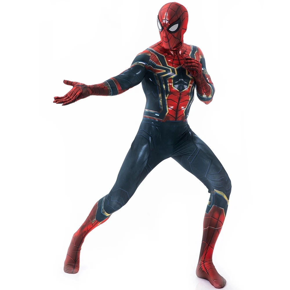 Deluxe Spiderman Costume Venom Iron Man Captain America Aquaman Batman Superman Costume Cosplay Halloween Supereroe Costume Da Uomo