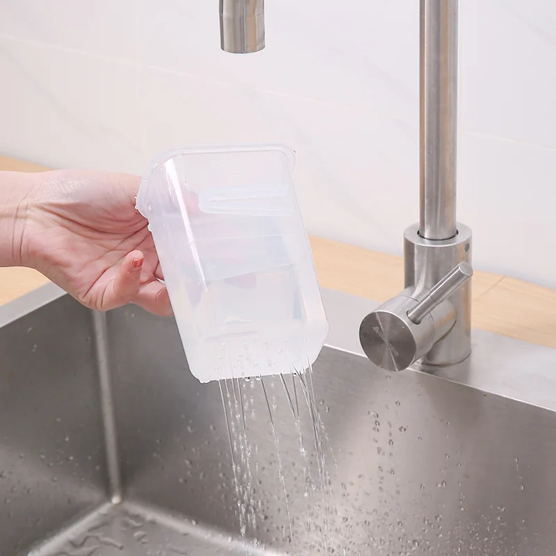 Refrigerator Side Door Storage Box Combination Kitchen Drain Basket Tableware Spoon Holder Rack Organiser