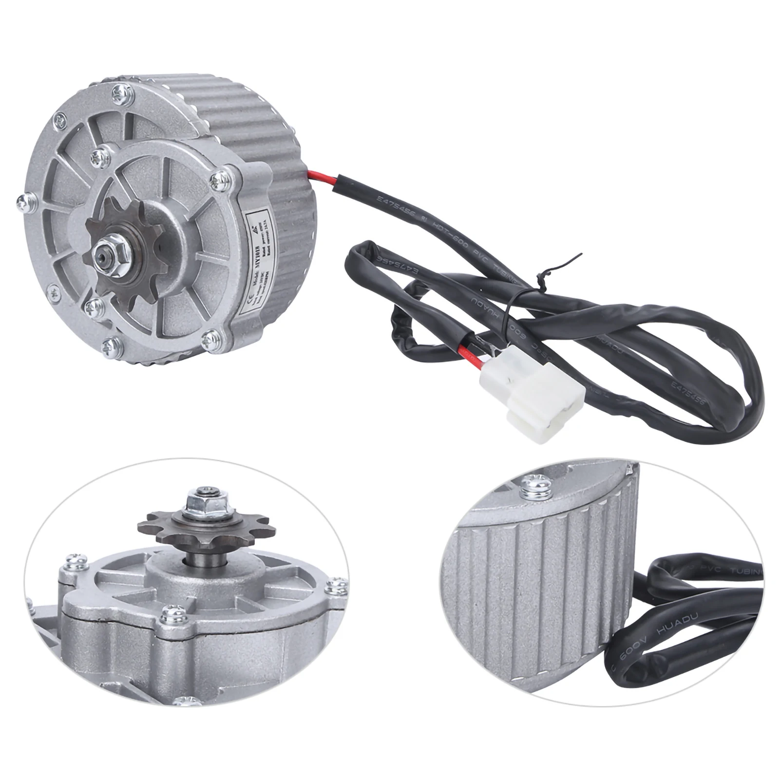 450 W 24 V Metal Gear Reduction Electric Brush Motor Accessory for Bike Motor Electric Gear