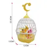 New Simulation Sound Control Bird Cage Fun Electric Sensor With Light Mini Bird Cage Creative Singing Birds Chirping Kids Toys 5