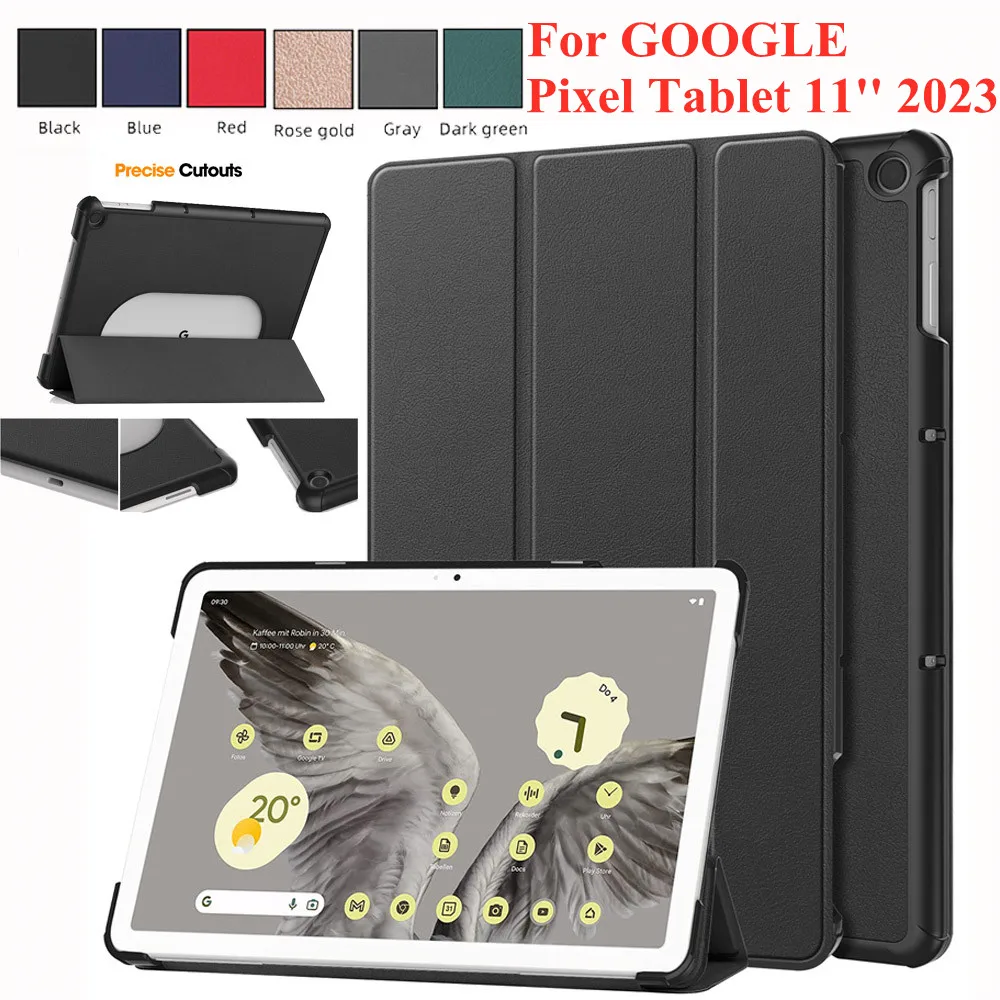 Per Google Pixel Tablet 2023 Custodia Da 11 Pollici Custodia Rigida A Tre Pieghe Per Tablet Google Pixel Custodia Intelligente Antiurto