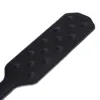 38.5CM Enhance Pain Quincunx Leather Stainless steel Spikes Spanking Paddle Slapper Whip for Horse Training 3