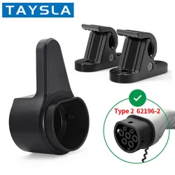 Premium Wall - Mount Electric Vehicle Charger Holder & Cable Organizer (Set for Type 2)
