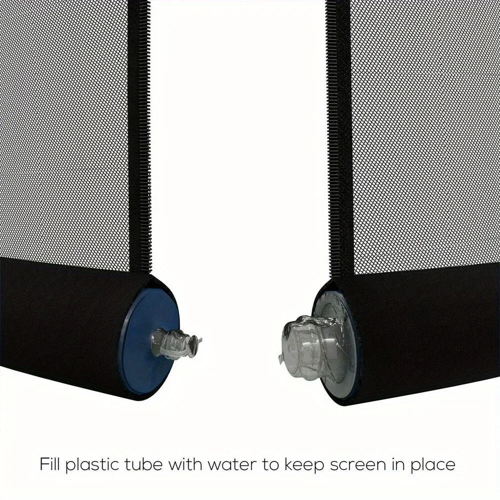 Outdoor Black Umbrella Screen Bug Mosquito Net Fits 7.5 Feet Umbrellas