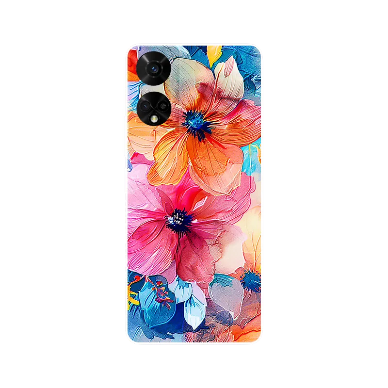 Wolf Painted Shockproof Silicone Phone Case - Stylish and Durable Cover
