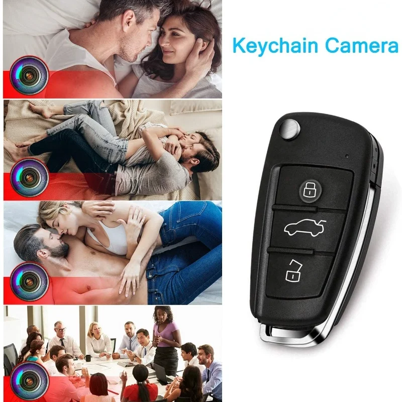 SNO HD 1080P Mini Car Key Camera Secret Action Cam IR Night Vision