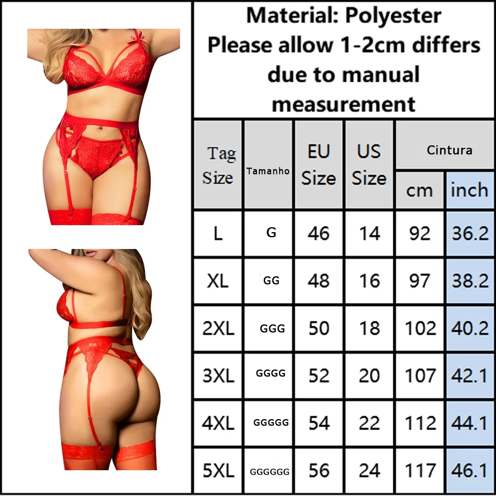 Women Lingerie Large Size Sexy Bodysuit L-5XL