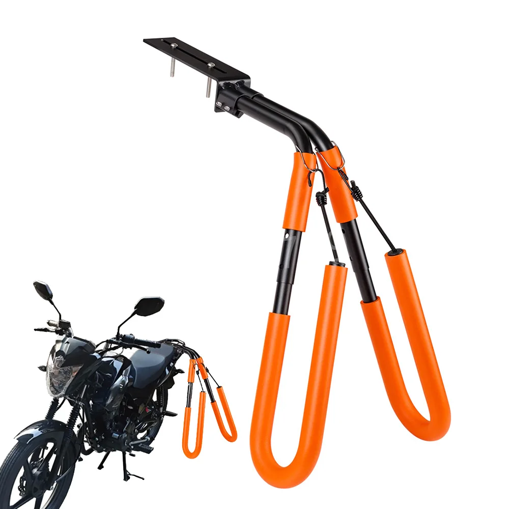 Universal Orange Motorcycle Surfboard Carring Holder Frame Bracket Moped Bicycle Motorbike Surfing Board Carrier Mount