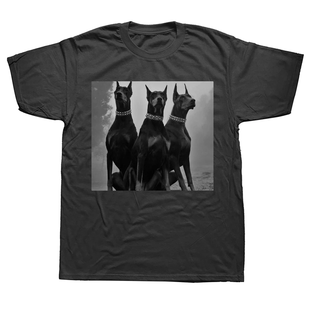 

Funny Rottweiler Doberman T Shirts Summer Style Graphic Cotton Streetwear Short Sleeve Birthday Gifts T-shirt Mens Clothing