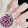 Professional Nail Art Stamp Chic, 4-10pc Pen Nail Stamping Plates 3D Daisy/Star/Butterfly/Heart Nails Template DIY Nail Tool Set 5