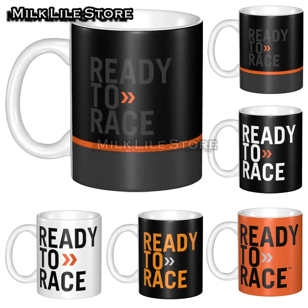 

Motorcycle Logo Mug Coffee Cup Milk Tea Cups Gift for Friends Orange Ready Race Super Bike Sbk Motocross Nations Factory Racing
