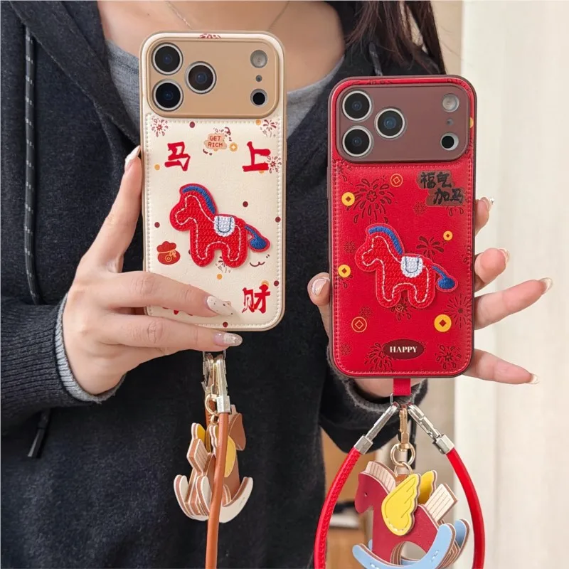 Adorable Cartoon Pony New Year Phone Case