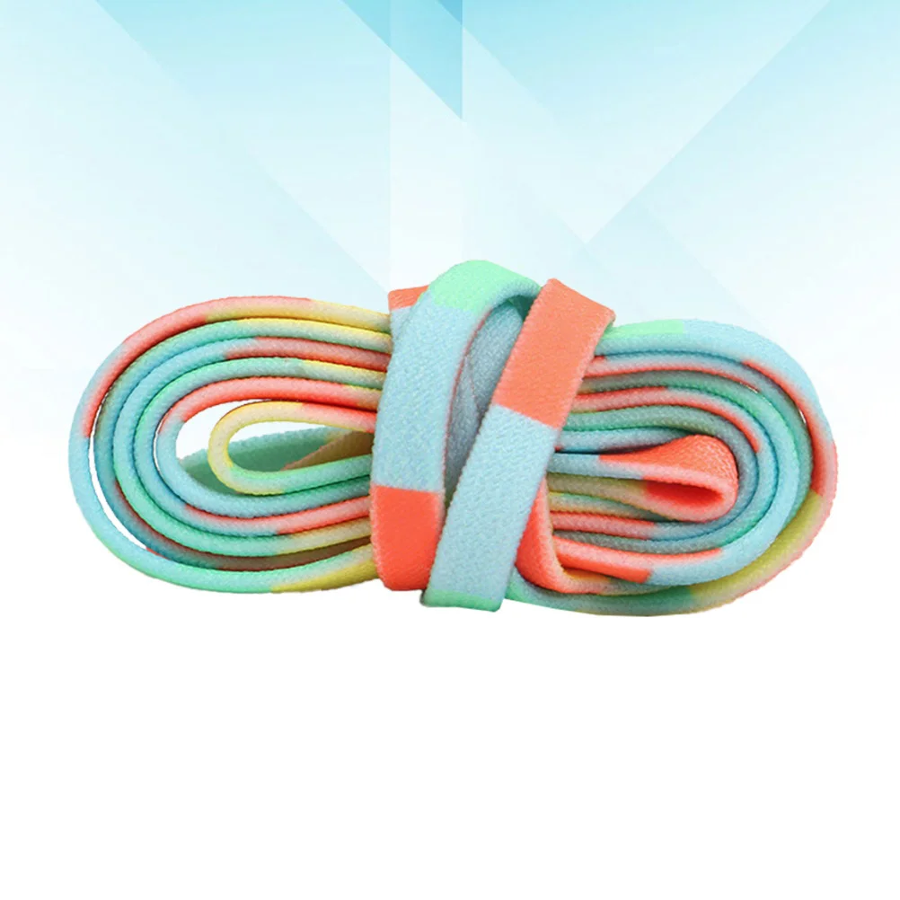 

3 Pairs Colorful Shoelaces Flat Shoe Lace Fashionable Colored Stretch Laces Shoe String for Sports Shoes Boots Sneakers Skates