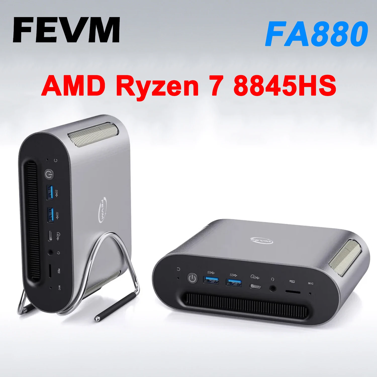 FEVM AMD Ryzen 7 8845HS MINI PC Windows 11 Pro 2*DDR5 5600Mhz 2*M 