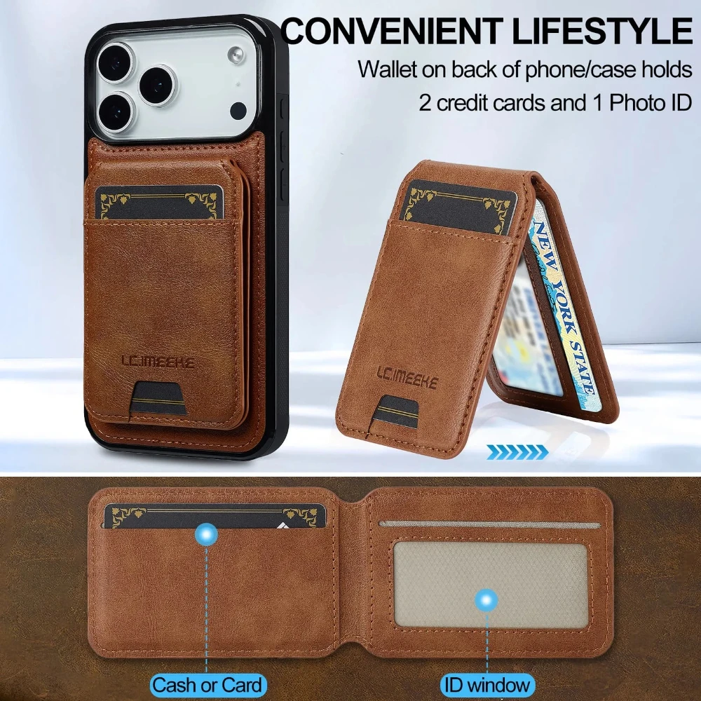 Premium Detachable Magnetic Leather Wallet Case with Card Holder