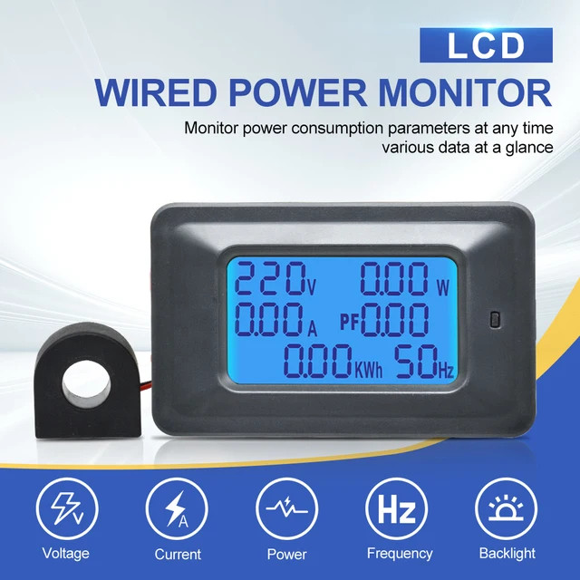 AC110-250V LCD 전압계 전류계: 최첨단 전력 모니터링 솔루션