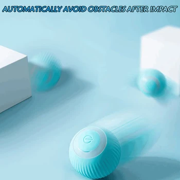 2PCS Cat Interactive Ball Indoor Automatic Rolling Magic Ball Smart Cat Toys Electronic Interactive Cat Toy Cat Game Accessories 3