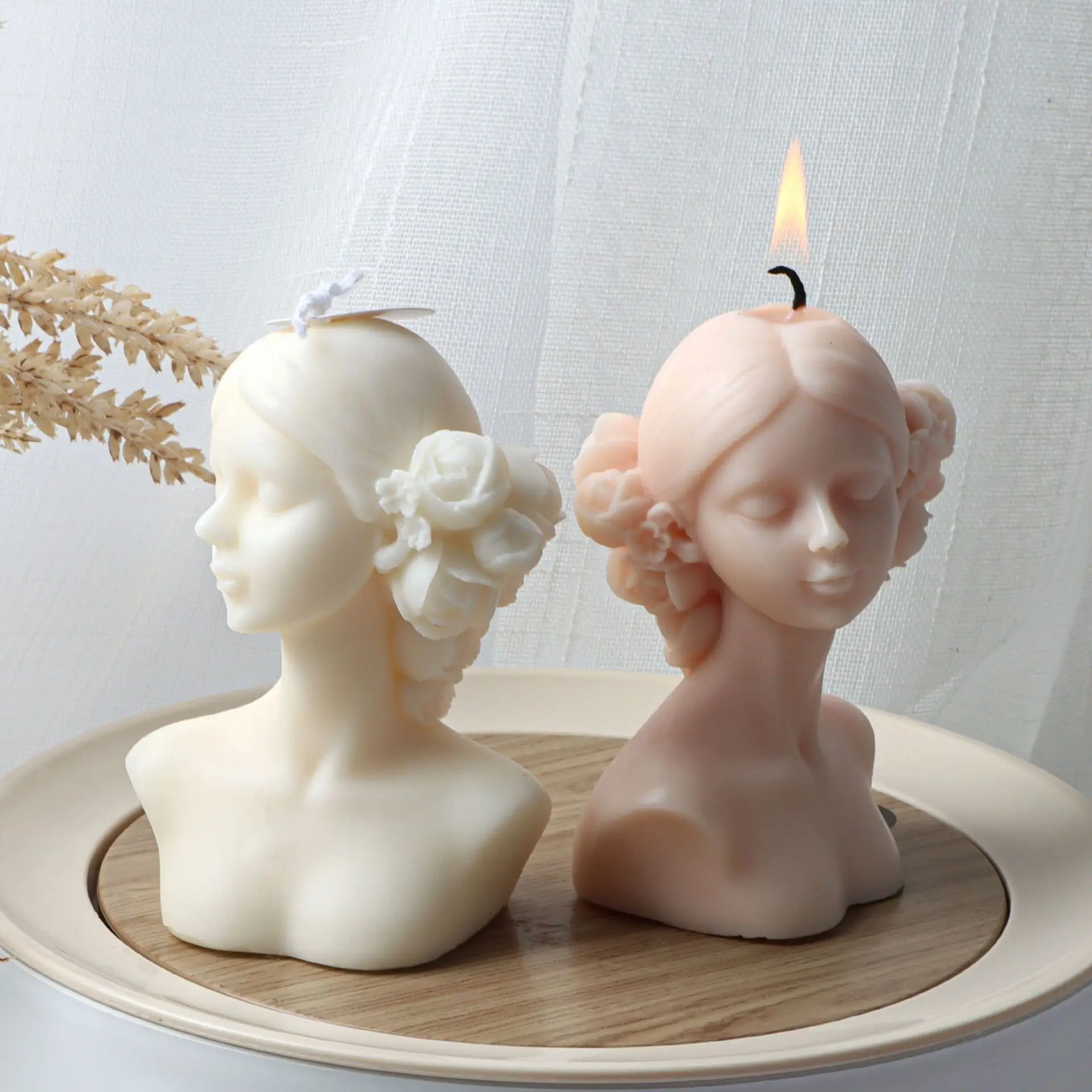 URAQT Stampi per Candele in Silicone 3 Pz, Stampo per Candele 3D Bubble Candle e Stampo Candela Rotonda a Pois, Stampi Candele Fai da Tecon 1 Pporta
