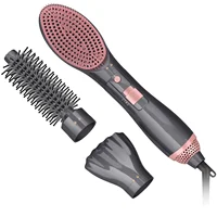 3 in 1 Hair Styler Hot Air Comb Blower Detachable Heads Home Salon Hair Dryer Electric Brush Curler 1