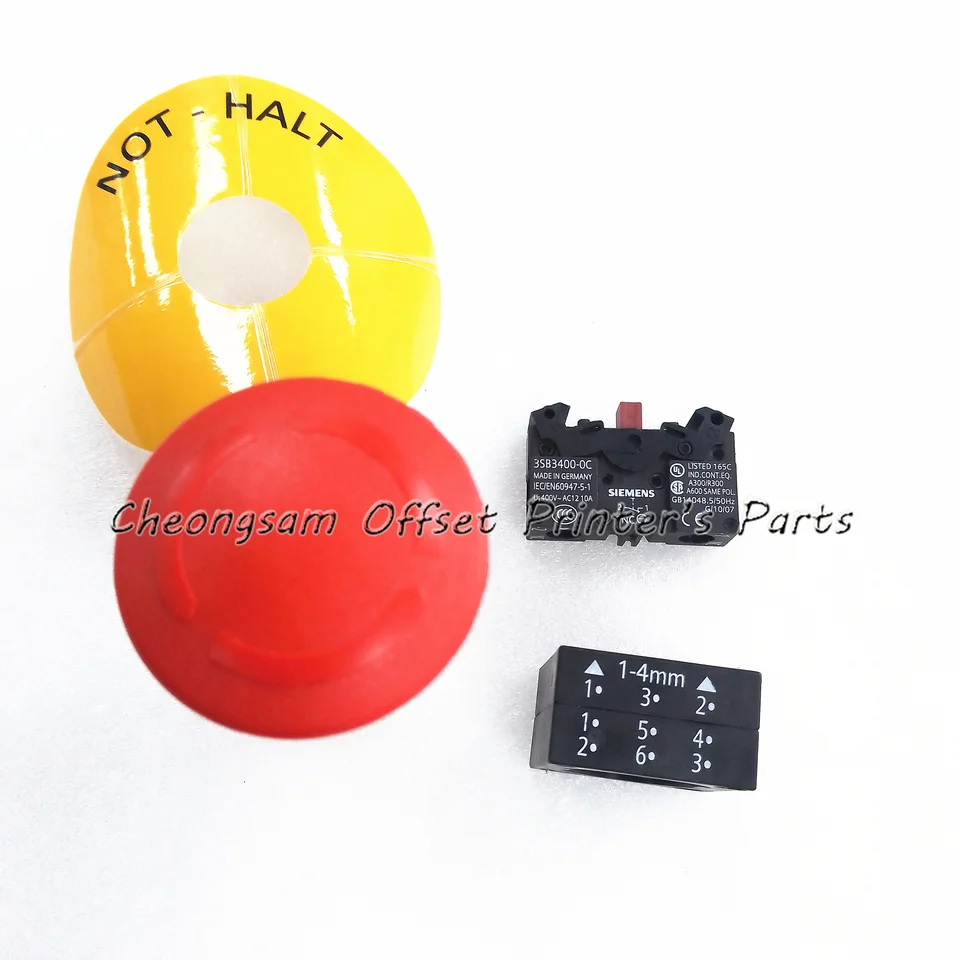 Siemens 3SB3400-0C Contact Block Ui=400V AC12 10A - Lot Of 4PCs - Foto 3