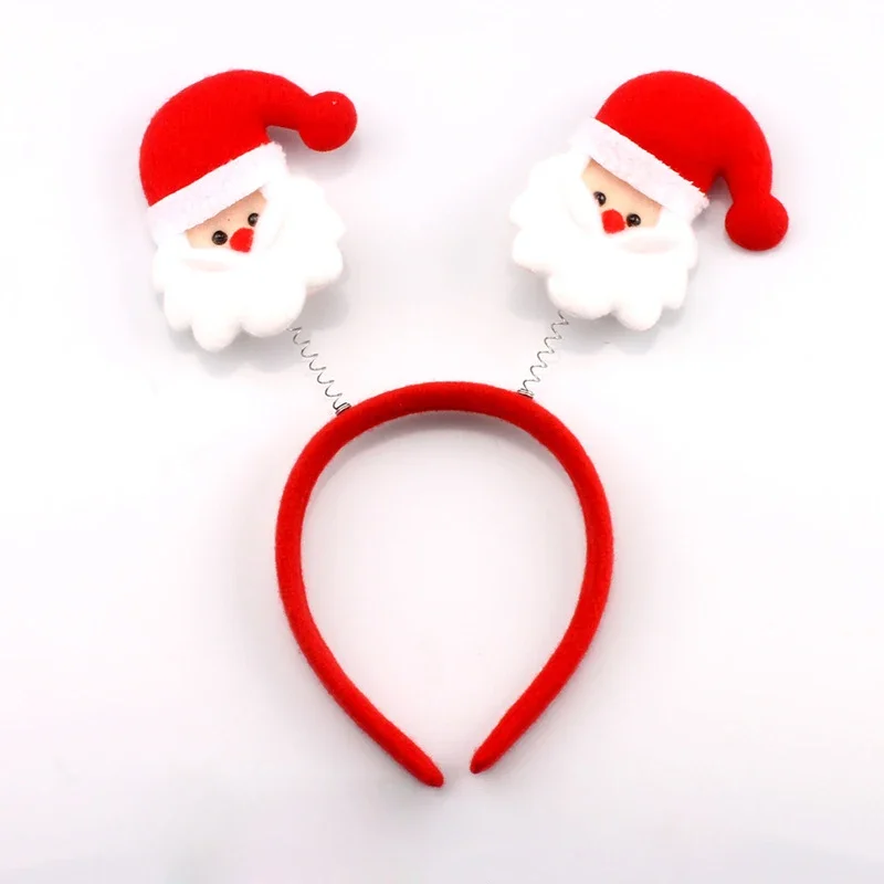 Glowing Reindeer Bear Headband Masquerade Concert Christmas Hair Accessories For Girls LED Christmas Funny Headband
