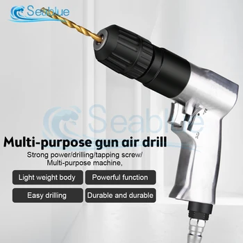 Trapano pneumatico a pistola a batteria ad alta velocità da 3/8 "1800 giri/min trapano ad aria reversibile per perforazione di fori