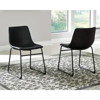 Centiar Mid Century Dining Room Bucket Chair, 2 Count, Black 2