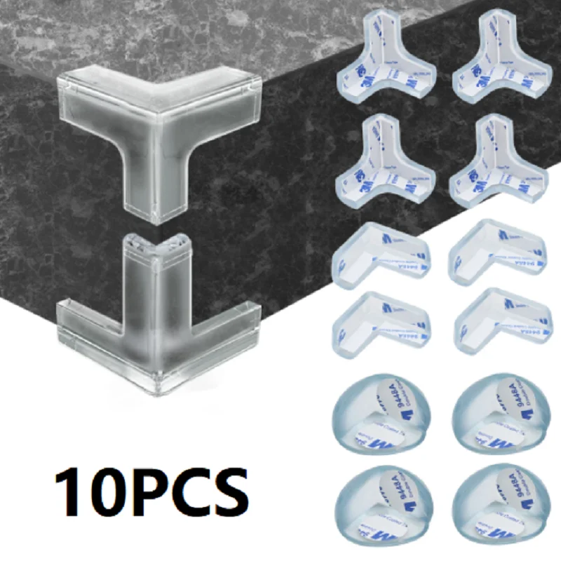 

10pcs Baby Safety Silicone Protector Table Corner Edge Protection Cover Child Anti Collision Desk Children Anticollision Guards