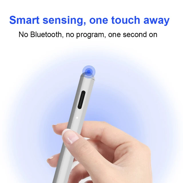 Active Stylus Pen Compatible for iOS&Android Touch Screens Pencil for iPad with Dual Touch Function Rechargeable Stylus for iPad/iPad