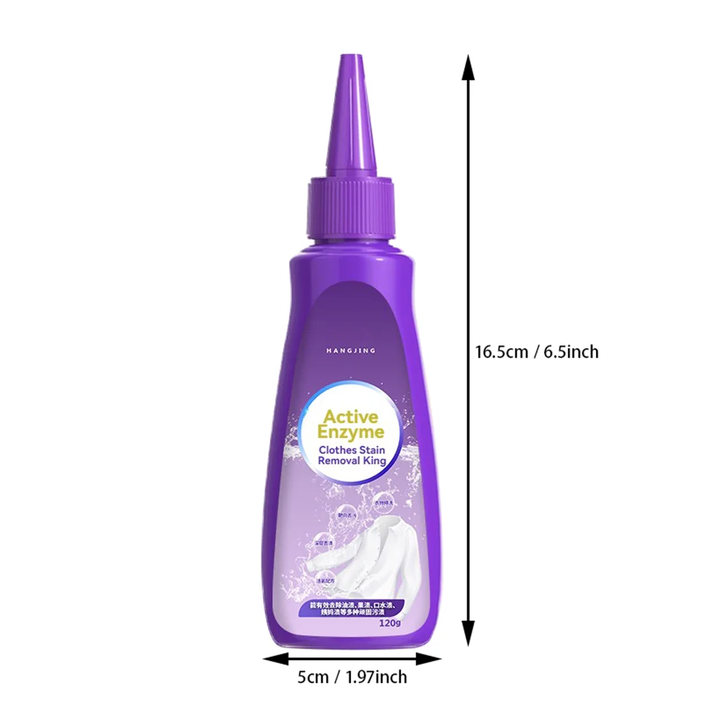 120ml Laundry Stain Remover Odour Remover Active Enzyme Cleaning Agent For Underwear Bra Pants T-shirt Cleaning Supplies washing machine cleaning chemicals stain remover spray laundry soap